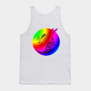 rainbow lgbt queen bee ecopop Tank Top